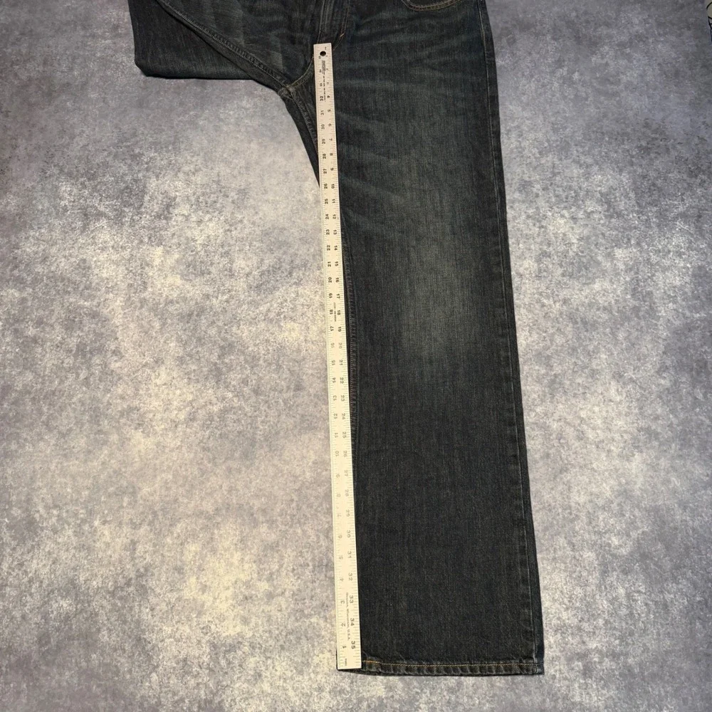American Eagle Original Boot Jeans Mens 36x34 Dark Wash Blue Bootcut Denim Tall